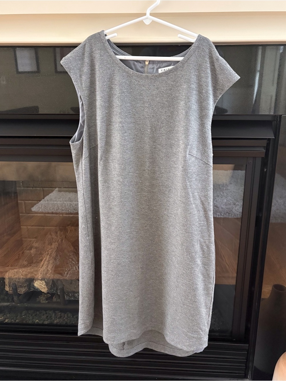 Trina Turk Gray Sleeveless Shift Dress
